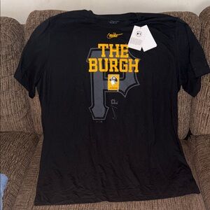 Nike Black 'The Burgh' Graphic Short Sleeve Tee with Yellow Accents